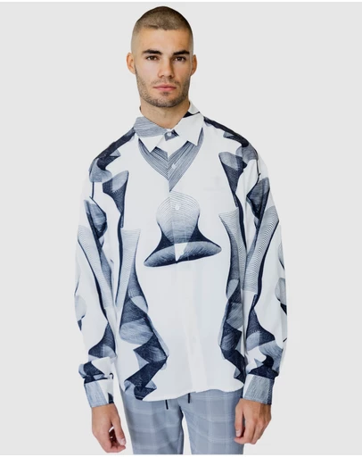 Justin Cassin - Lark Print Casual Shirt