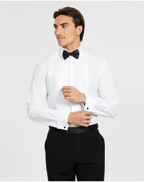 Tarocash - Pleated Front Tuxedo Shirt