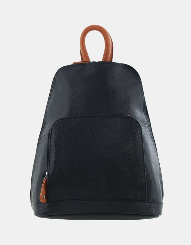 Milleni - Milleni Ladies Genuine Leather Twin Zip Backpack
