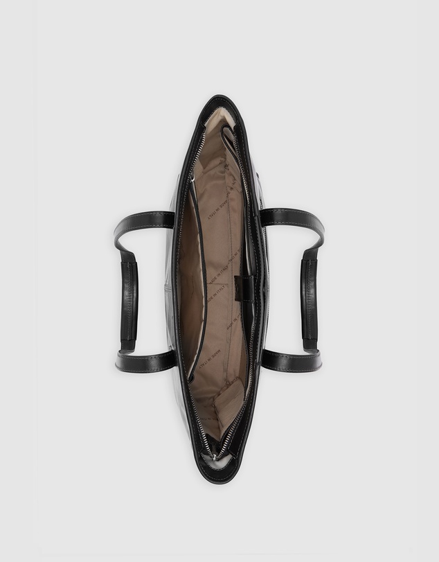 Florence - The Beatrice Black Leather Tote Work Bag