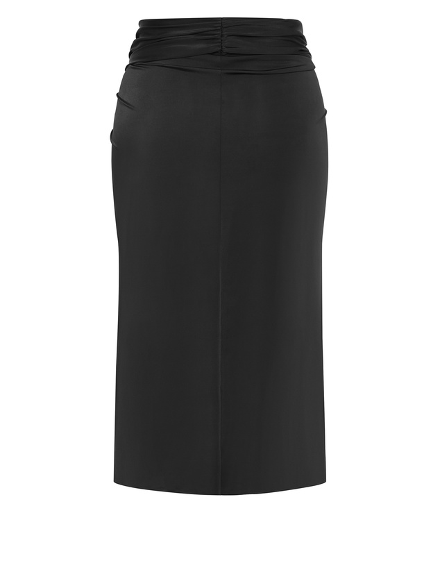 City Chic - Plus size Andros Swim Sarong Skirt - black