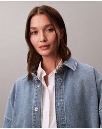 Calvin Klein Jeans - Denim Boyfriend Button-Down Shirt