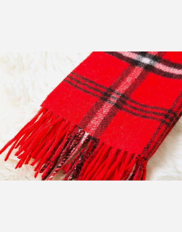 Ozwear Connection Uggs - Ugg 100% Australian Merino Wool Reversible Scarf Red