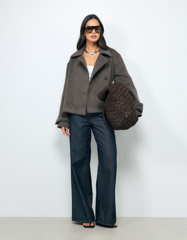 Revibe - Repaired AERE Sofia Wool Blend Jacket - AU 10