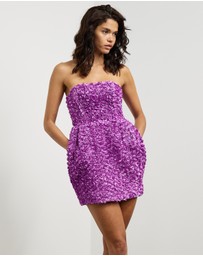 ROTATE - 3D Flower Mini Dress