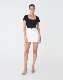 Forcast - Devon Scoop Neck Rib Tee