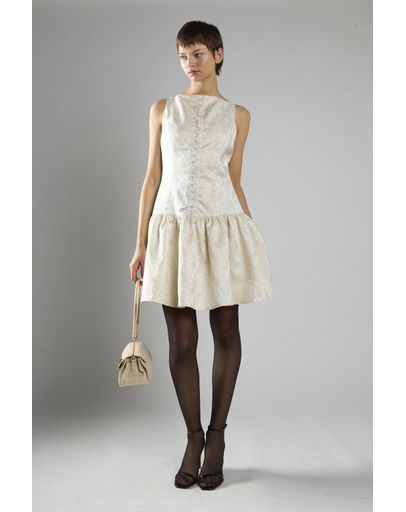 CREAM BROCADE