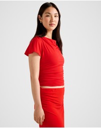Forever New - Stormi Spliced Shoulder Top