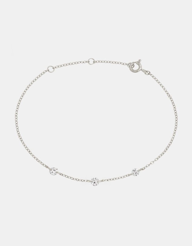 SAINT VALENTINE - Floating Stone Bracelet - Silver