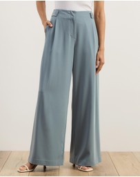 Atmos&Here - Isola Waist Detail Tailored Pants