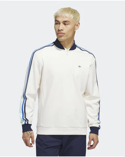adidas Originals - Originals 3-Stripes 1/4 Zip Sweatshirt Mens