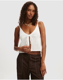 Cotton On - Knit Tie Up Cami