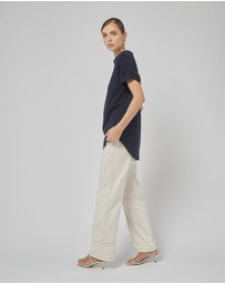 DRICOPER DENIM - Slouchy Navy Tee