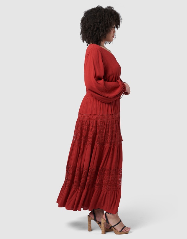 The Poetic Gypsy - Free Lace Maxi Dress