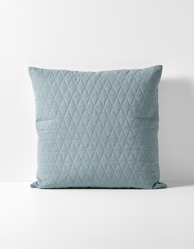 Aura Home - Chambray Quilted European Pillowcase