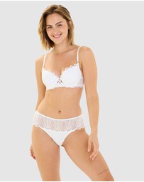 Billet Doux - Gracieuse Cheeky Lace Hipster Shorty Brief