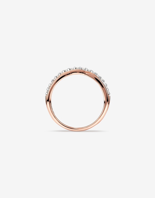 Michael Hill - Wedding Ring with 0.25 Carat TW of Diamonds in 14kt Rose Gold