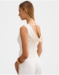 Forever New - Ada Drape Cowl Neck Back Top