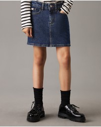 Calvin Klein Jeans - Girls Slim Denim Mini Skirt