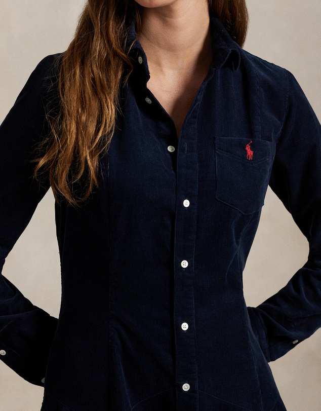 Polo Ralph Lauren - Cotton Corduroy A-Line Shirtdress