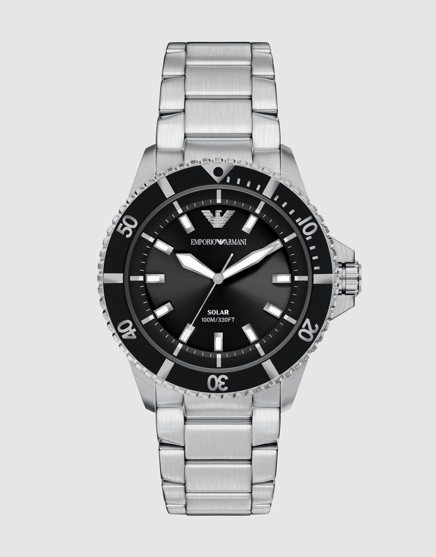 Emporio Armani - Silver Tone Analogue Watch