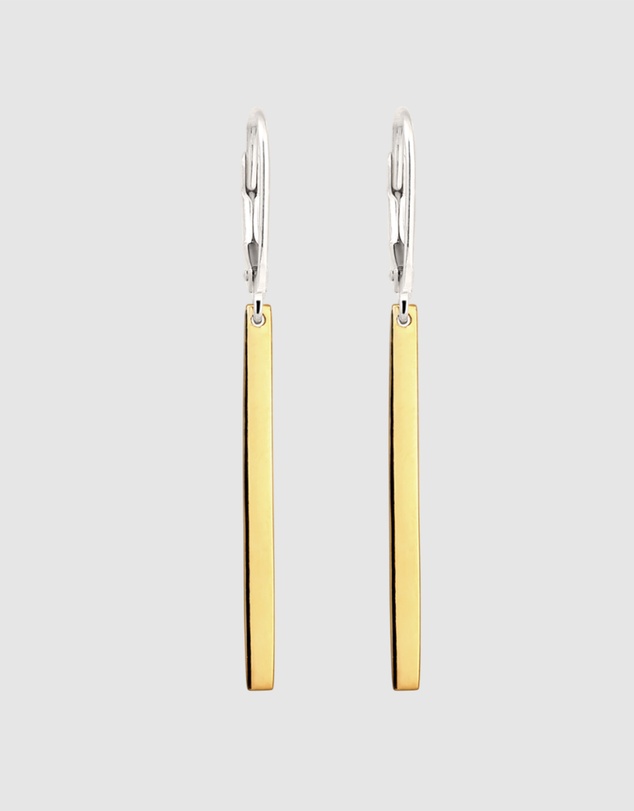 Elli Jewelry - Earrings Women Ear Hanger 925 Sterling Silver Bicolor