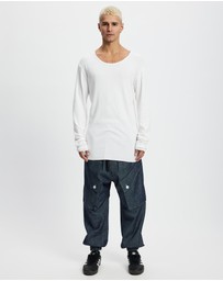 Surrounded By Ghosts - The Gypsum Slim Rib Knit Long Sleeve T-Shirt