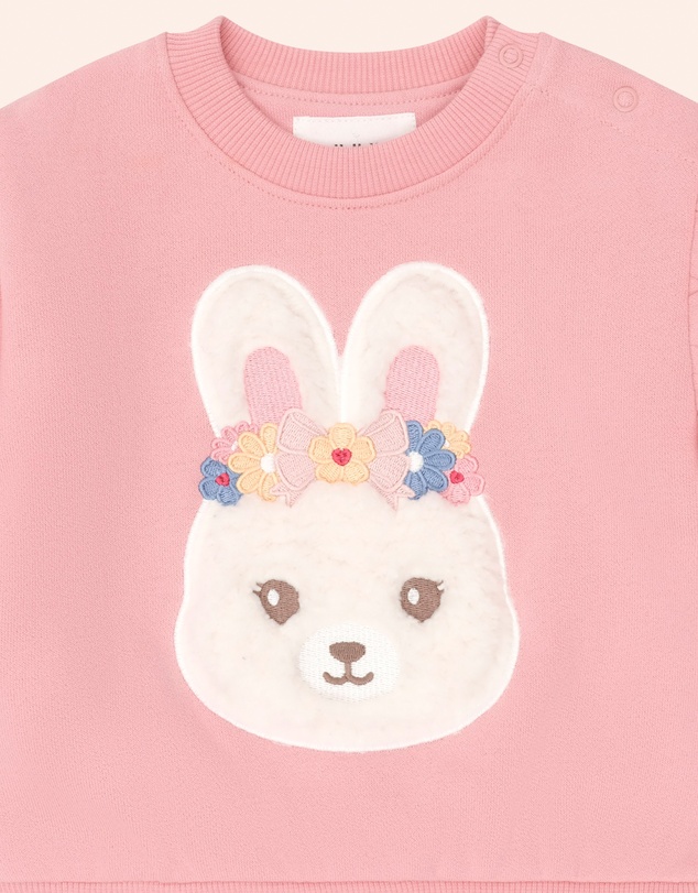 Huxbaby - Flower Field Bunny Sweatshirt - Babies-Kids