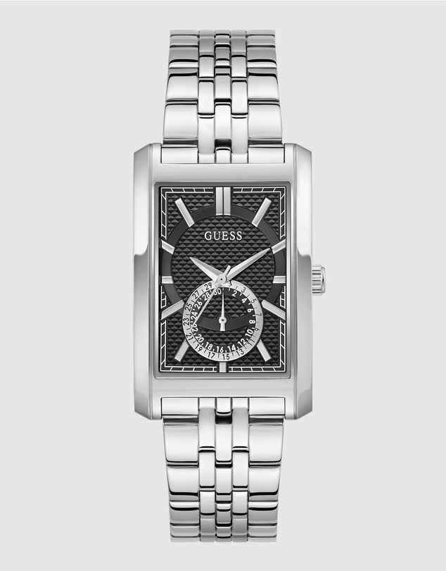 GUESS - GUESS Mens Silver-Tone Analogue Watch