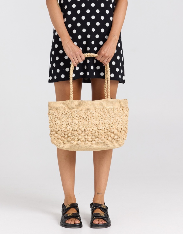 Poolside Paradiso - Vacanza Straw Bag - Natural Raffia