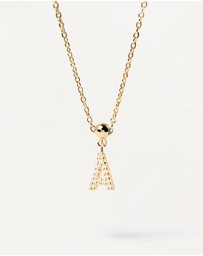 PDPAOLA - Charm Necklace Letter Charm