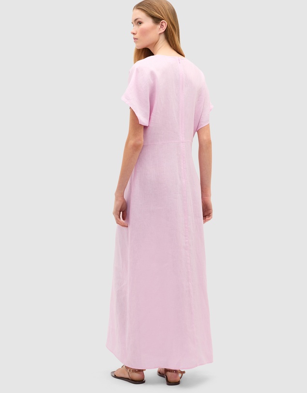 Seed Heritage - Linen V Neck Midi Dress