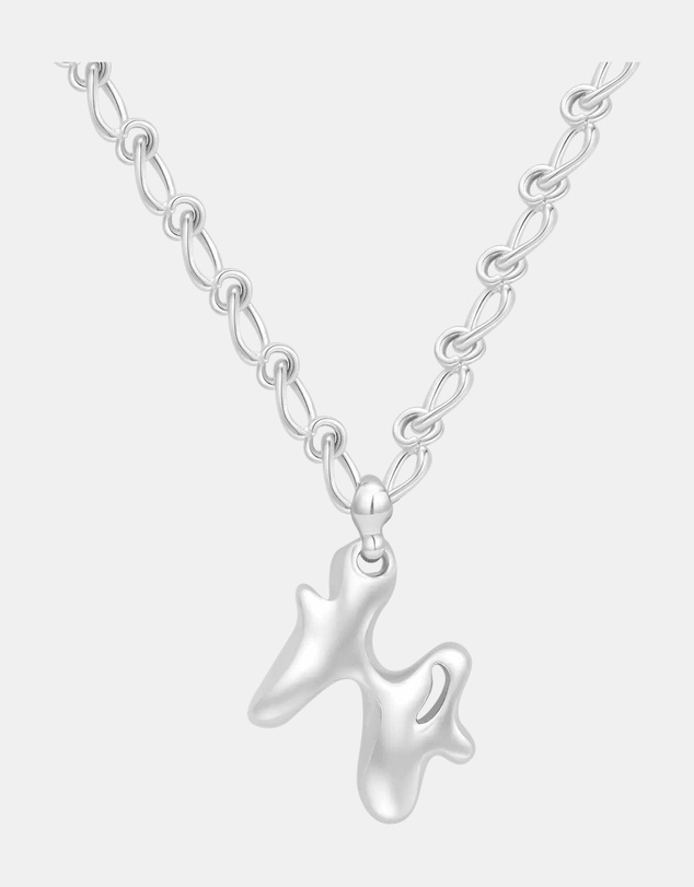 Graedance - Pisces Garnet Pendant on Eclipse Necklace