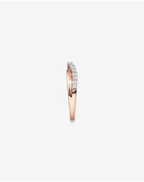 Michael Hill - Wedding Ring with 0.25 Carat TW of Diamonds in 14kt Rose Gold