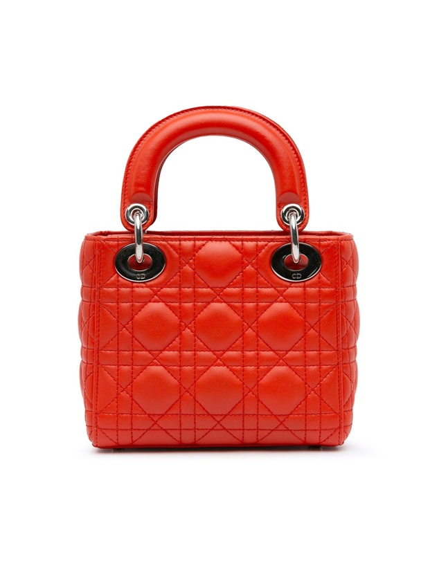 Dior - Pre-Loved Mini Cannage Lambskin Lady Dior