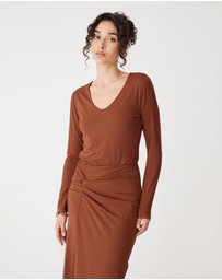 Forcast - Isla V-Neck Bamboo Top