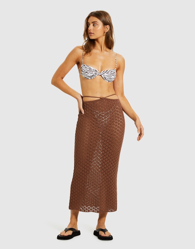 Subtitled - Miley Crochet Midi Skirt