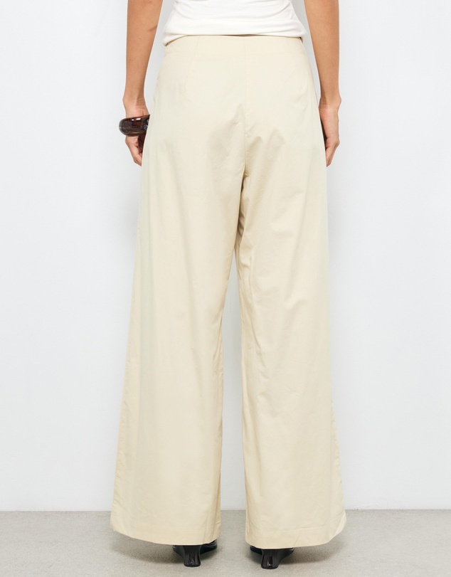 AERE - Organic Cotton High Waist Wide Leg Pants