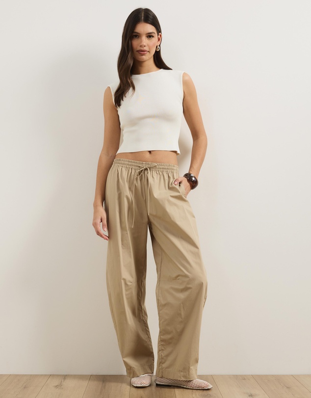 Atmos&Here - Lila Cotton Barrel Leg Pants