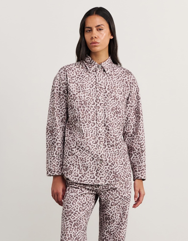 Jag - Leopard Denim Shirt