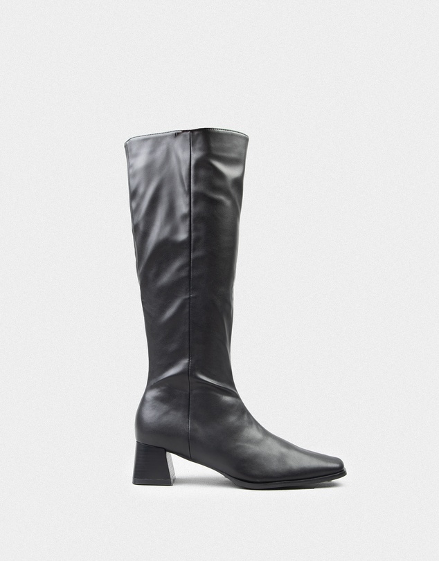 RAID - Ishbel low block heeled knee boots in black