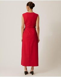Tussah - Becca Linen Blend Wrap Dress