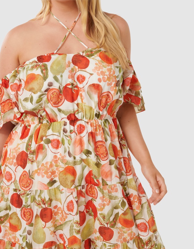 Forever New Curve - Florrie Flutter Sleeve Midi Dress