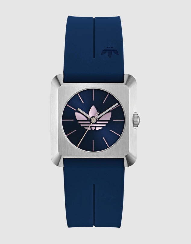 adidas Originals - Retro Pop Four 32mm Blue Silicone Strap Watch