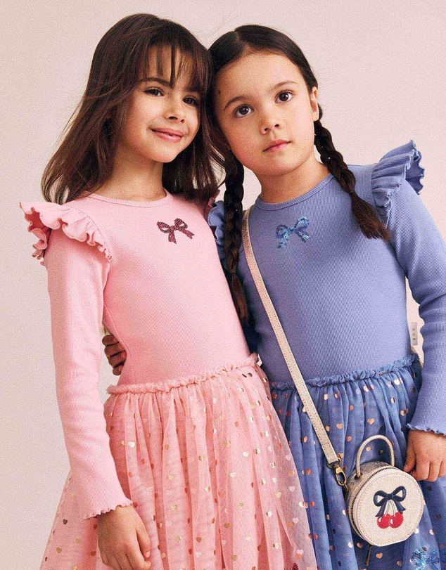 Huxbaby - Sequin Bow Tulle Dress - Babies-Kids