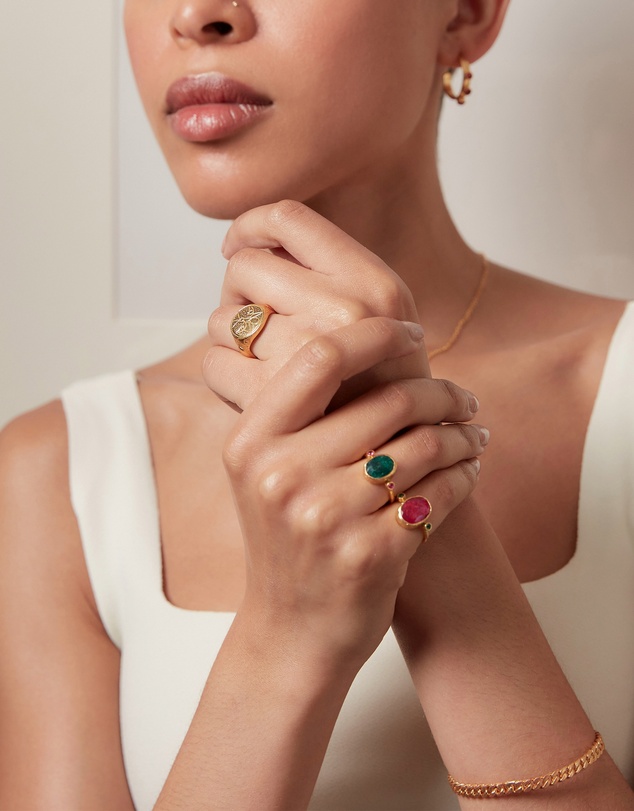 Ottoman Hands - Lucia Ruby Cocktail Ring