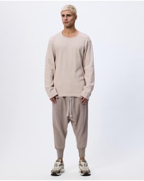 Surrounded By Ghosts - The Lodestone Rib Knit Long Sleeve Tail T-Shirt