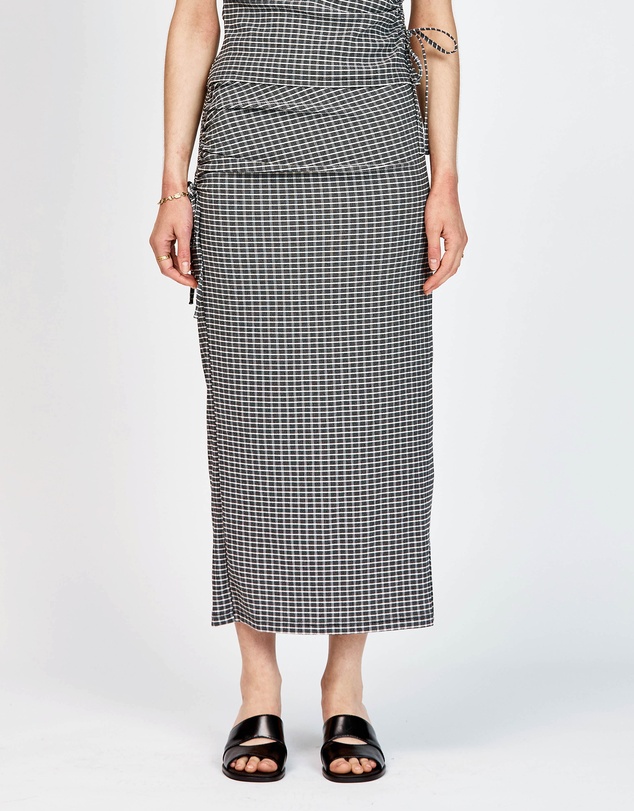 bul - Bruns Skirt Black White Check