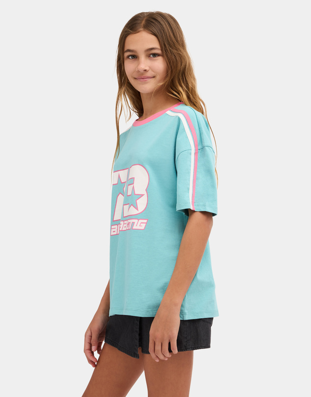 Billabong - Girls 8 to 16 Billa Star Oversized T-Shirt