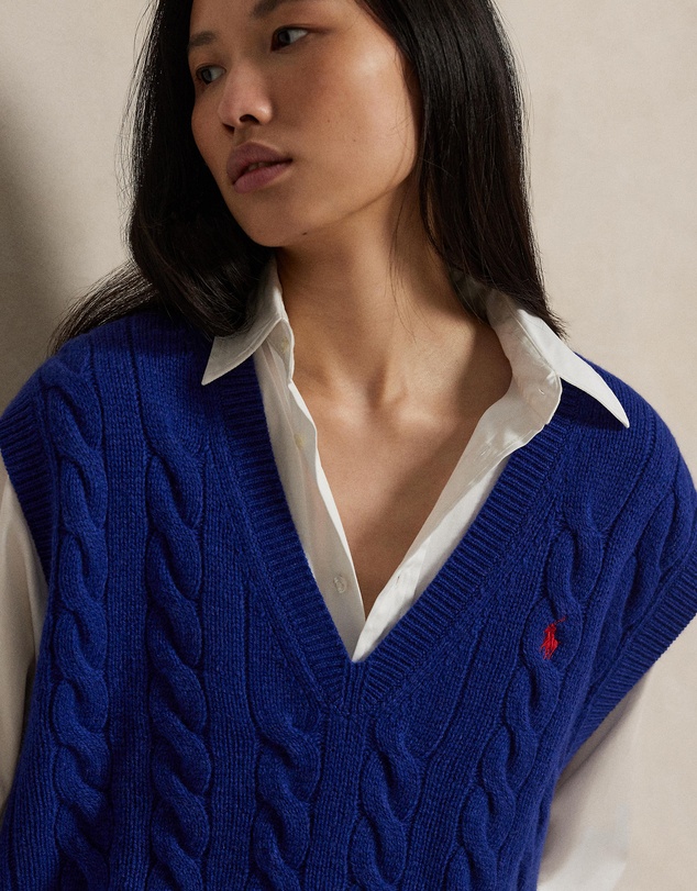 Polo Ralph Lauren - Cable-Knit Wool-Cashmere Sweater Vest